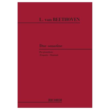  2 Sonatine - Ludwig van Beethoven - Pianoforte -  Ludwig van Beethoven - copertina