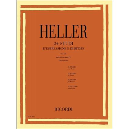  24 Studi D' Espressione e di Ritmo Op. 125 - Stephen Heller - Pianoforte -  Stephen Heller - copertina