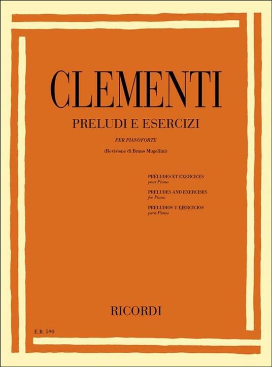  Preludi e Esercizi. Mugellini. Pianoforte -  Muzio Clementi - copertina