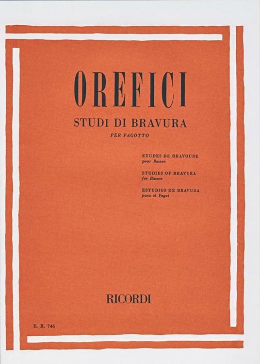  Studi di Bravura. per Fagotto. Bassoon - copertina