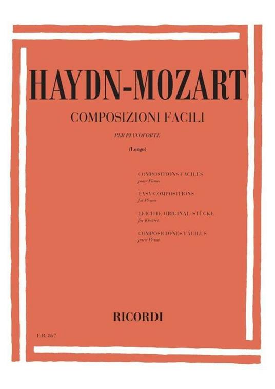  Composizioni Facili. Haydn-Mozart. Pianoforte. Achille Longo - copertina