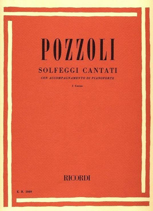  Solfeggi Cantati con Accompagnamento di Pianoforte. corso 1 -  Ettore Pozzoli - copertina
