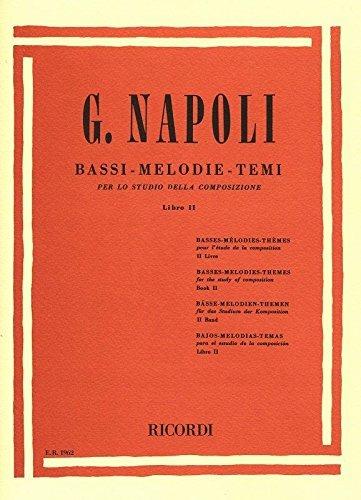  Bassi melodie temi per lo studio della composizione. Per le Scuole superiori -  Gennaro Napoli - copertina