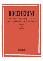  Quintetti: N. 1 in Mi Op. 13, N. 5. N. 2. Quintetto d'archi