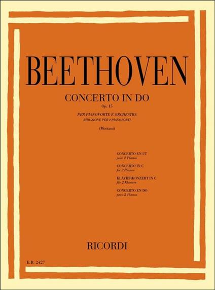  5 Concerti per Pianoforte: N.1 in Do Op. 15. 2 Pianos -  Ludwig van Beethoven - copertina