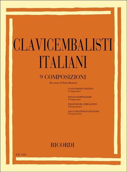 Clavicembalisti Italiani. 9 Composizioni Scelte. Pianoforte - copertina