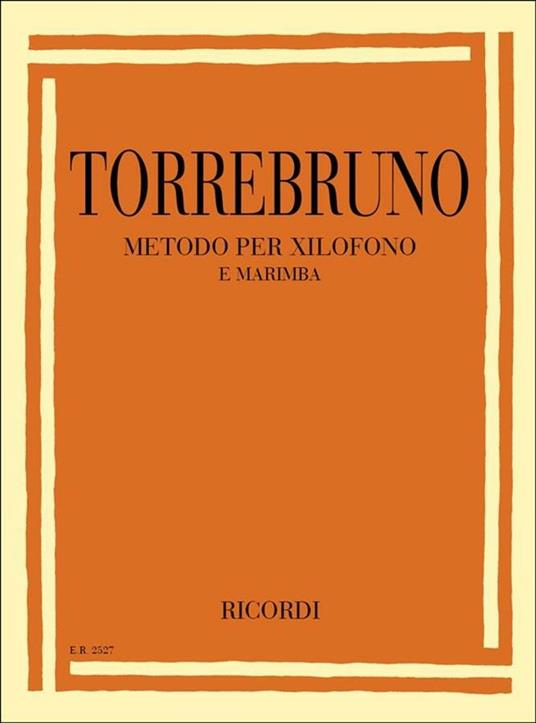  Metodo per Xilofono e Marimba. Percussion instruments -  Leonida Torrebruno - copertina
