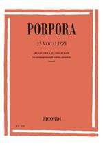  25 Vocalizzi. di Cembalo O Pianoforte