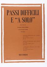  Passi Difficili e a Solo da Opere Liriche Italiane. vol 3. F Fantini. violino