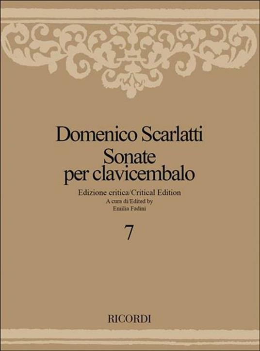  Sonate per Clavicembalo. Volume 7 -  Domenico Scarlatti - copertina