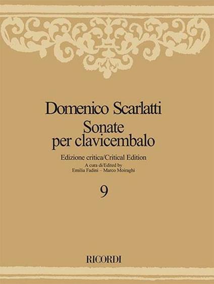  Sonate per clavicembalo. Volume 9 -  Domenico Scarlatti - copertina