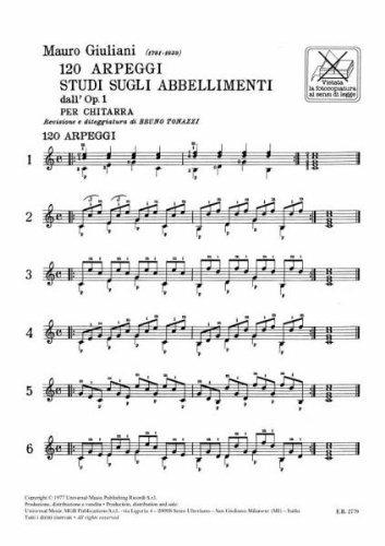  Mauro Giuliani - 120 Arpeggi - Studi Sugli Abbellimenti Op. 1 Per Chitarra - 3