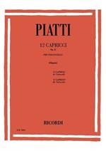  12 Capricci Op. 25. Violoncello. Spartiti