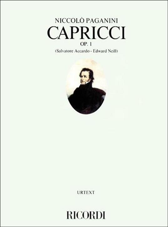  24 Capricci Opus 1. S. Accardo. Violino -  Niccolò Paganini - copertina