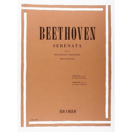  Serenata, Op. 41 - Ludwig van Beethoven - Flauto -  Ludwig van Beethoven - copertina
