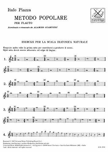  Metodo Popolare Per Flauto - I. Piazza - Flauto -  I. Piazza - 3