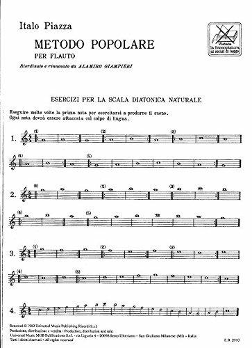  Metodo Popolare Per Flauto - I. Piazza - Flauto -  I. Piazza - 4