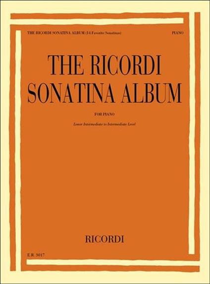 The Sonatina Album. livello medio e medio basso. pianoforte - Various  - copertina