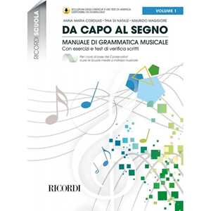 Da capo al segno (Ricordi Scuola) - vol. 1 + media online - Anna Maria Corduas
