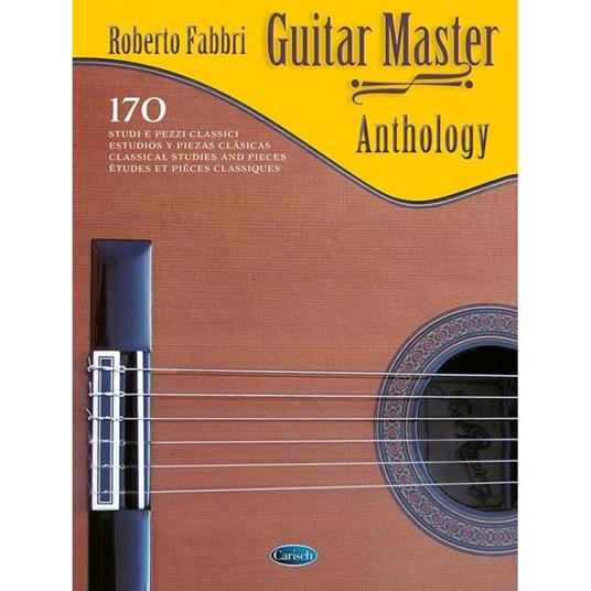  Guitar master 170 anthology. Spartito -  Roberto Fabbri - copertina