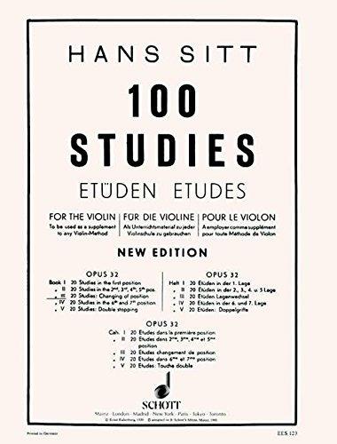  H. Sitt. 100 Etudes. Op. 32. Vol3 - copertina