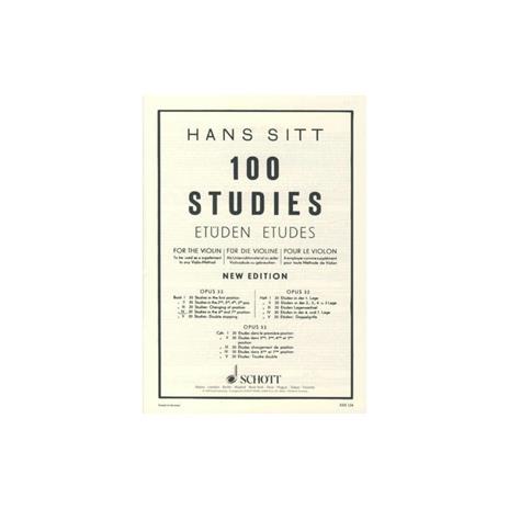  H. Sitt - 100 Etudes - Op. 32 - Vol4 - copertina