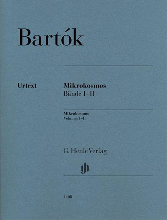  Béla Bartók. Mikrokosmos Volumes I-II. pianoforte - copertina