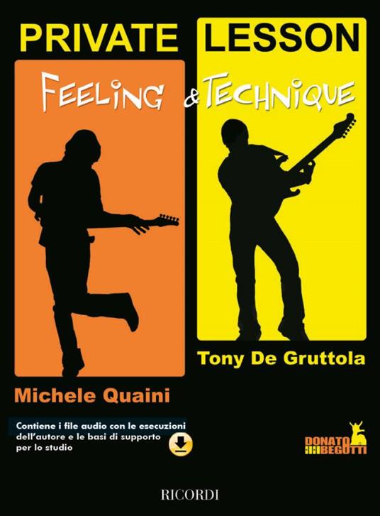 Private Lesson: Feeling & Technique + Audio Online. De Gruttola. Quaini. Chitarra - copertina