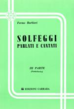  Barbieri. Solfeggi Parlati e Cantati Parte Terza