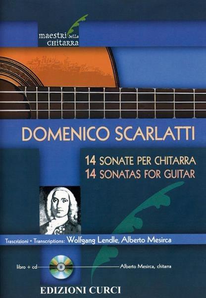  14 sonate. Per chitarra. Spartito -  Domenico Scarlatti - copertina