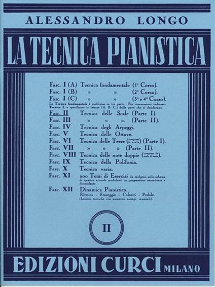  Tecnica pianoforte -  Alessandro Longo - copertina