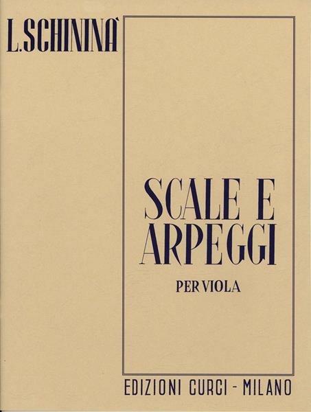  Scale e arpeggi per viola op.7 -  Luigi Schininà - copertina