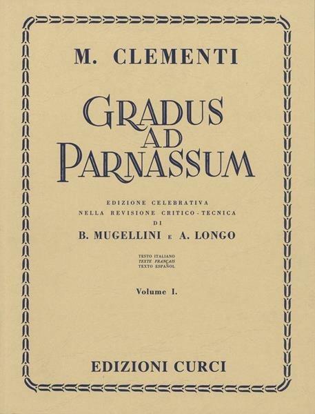  Clementi. Gradus Ad Parnassum vol. 1. Pianoforte -  Muzio Clementi - copertina