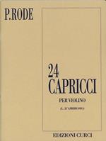  24 capricci per violino. Spartito