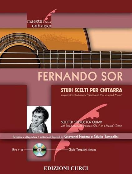  Studi scelti Per chitarra. Spartito. Con CD-Audio -  Fernando Sor - copertina