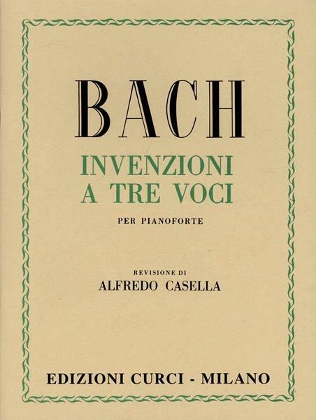  Invenzioni a tre voci per pianoforte -  Johann Sebastian Bach - copertina
