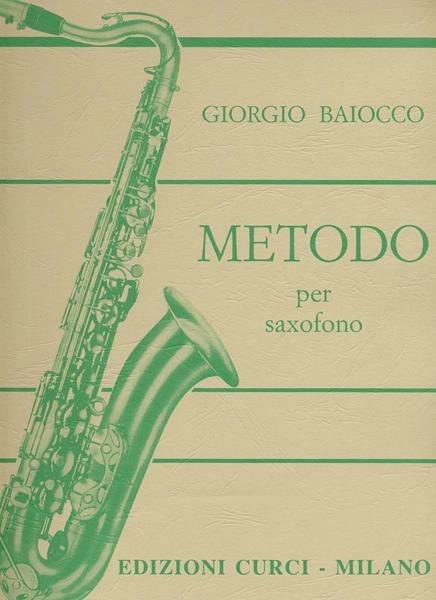  Metodo per saxofono -  Giorgio Baiocco - copertina