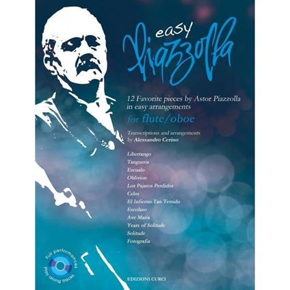  Easy Piazzolla. 12 Favourite pieces in easy arrangements. for  flute, oboe. Spartito -  Astor Piazzolla - copertina