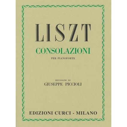  Consolazioni -  Franz Liszt - copertina
