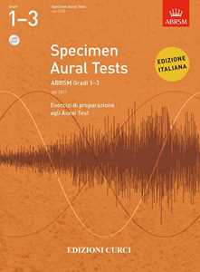 Libro  Specimen Aural Tests ABRSM. Gradi 1-3 