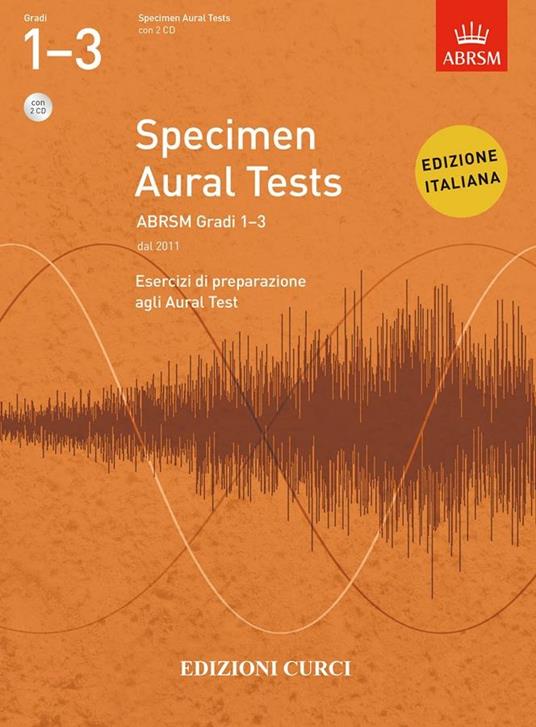  Specimen Aural Tests ABRSM. Gradi 1-3 - copertina