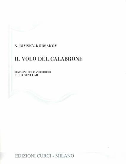 Il volo calabrone. Revisione per pianoforte di Guyllar Fred -  Korsakov Nikolaj Rimskij - copertina