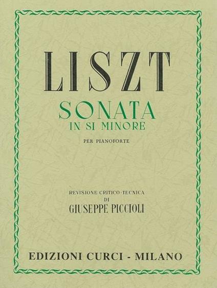  Sonata di Si minore -  Franz Liszt - copertina