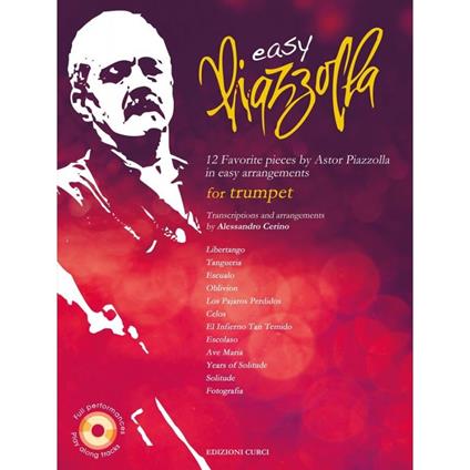  12 Favourite Pieces By Astor Piazzolla in Easy Arrangements. Per Tromba. Spartito -  Astor Piazzolla - copertina