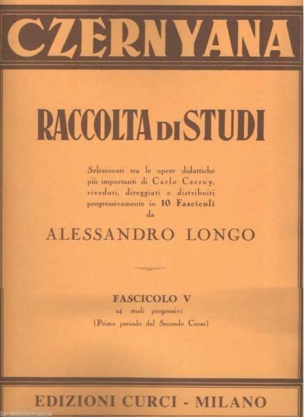  Czernyana. Per pianoforte. Spartito -  Carl Czerny - copertina