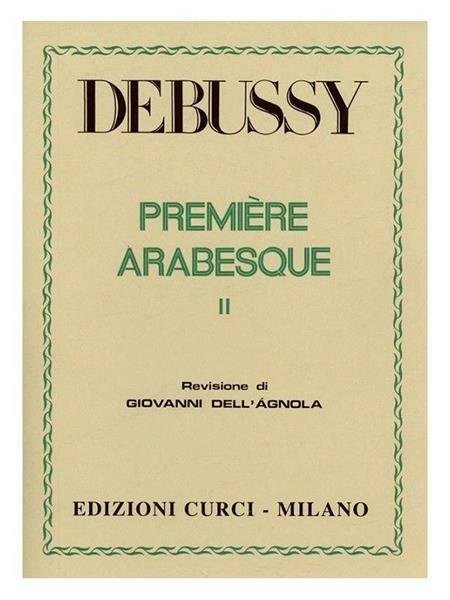  Arabesque n. 2. Per pianoforte- Spartito -  Claude Debussy - copertina