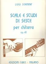  Scale e studi di seste Op. 41. Per chitarra. Spartito