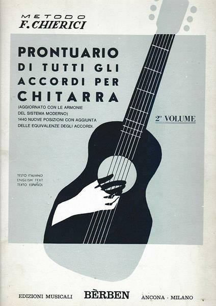  F. Prontuario di Tutti Gli Accordi per Chitarra vol. 2 - Chierici  - copertina