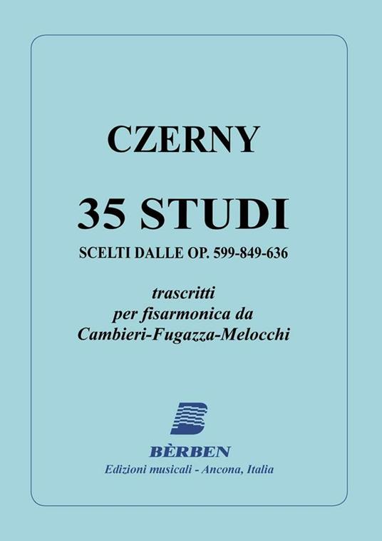  Czerny. 35 Studi Scelto Dalle Opere 599. 849. 636 Trascritti per Fisarmonica - copertina