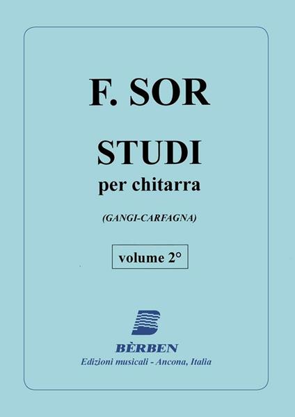  Studi Vol 2 Op 35 6E 29. Fernando Sor. Chitarra -  Fernando Sor - copertina